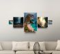 5 Piece Metal Print